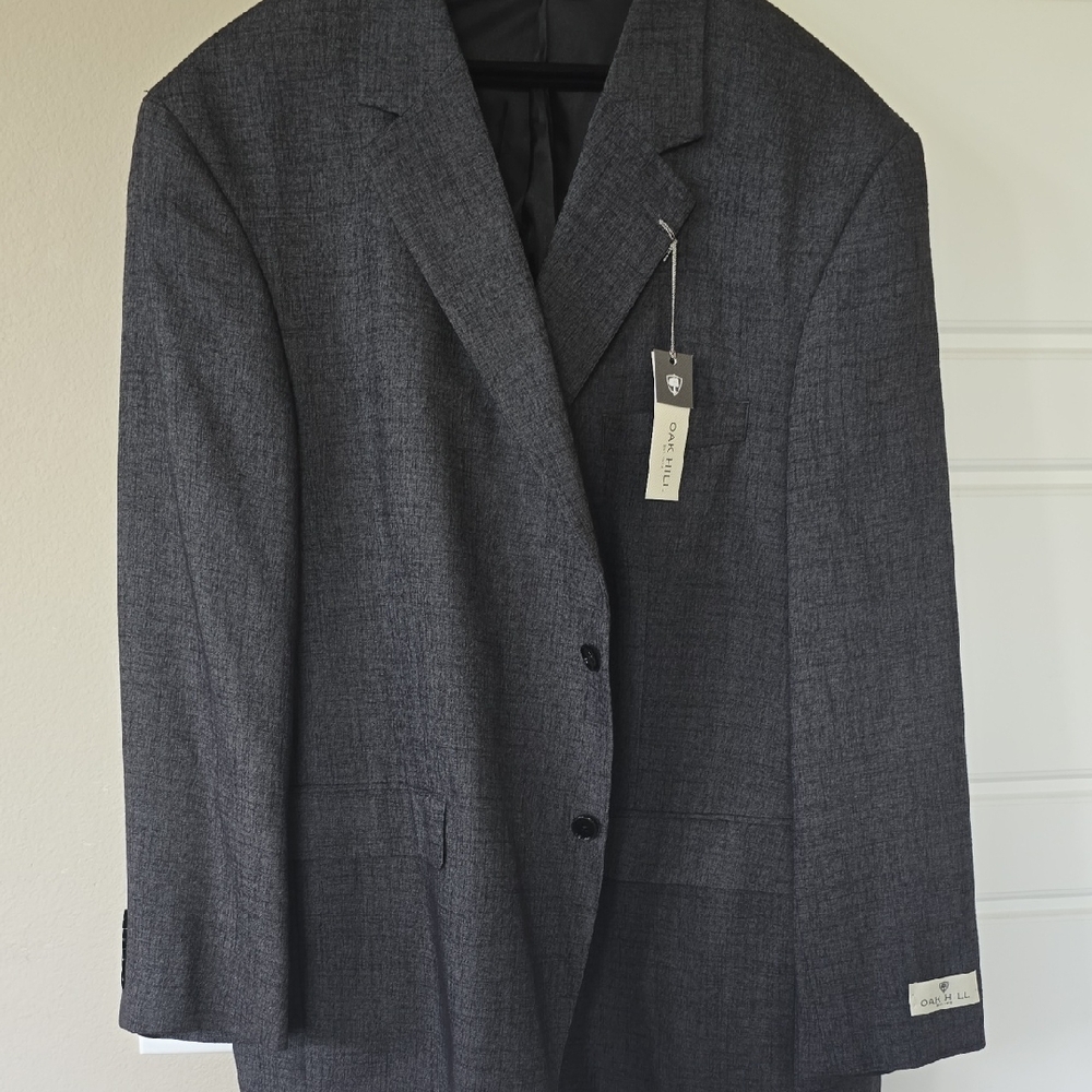Gray Tailored Sport Coat with Wool Blend